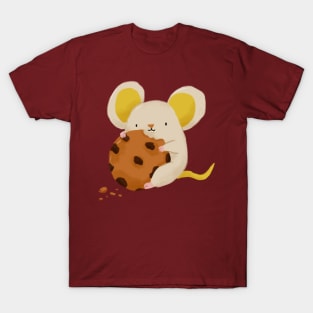 Cute Mouse with Chocolate Chip Cookie T-Shirt